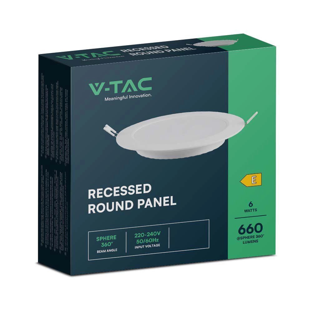 Faretto da incasso LED V-TAC 12W tondo 3000K 1200lm