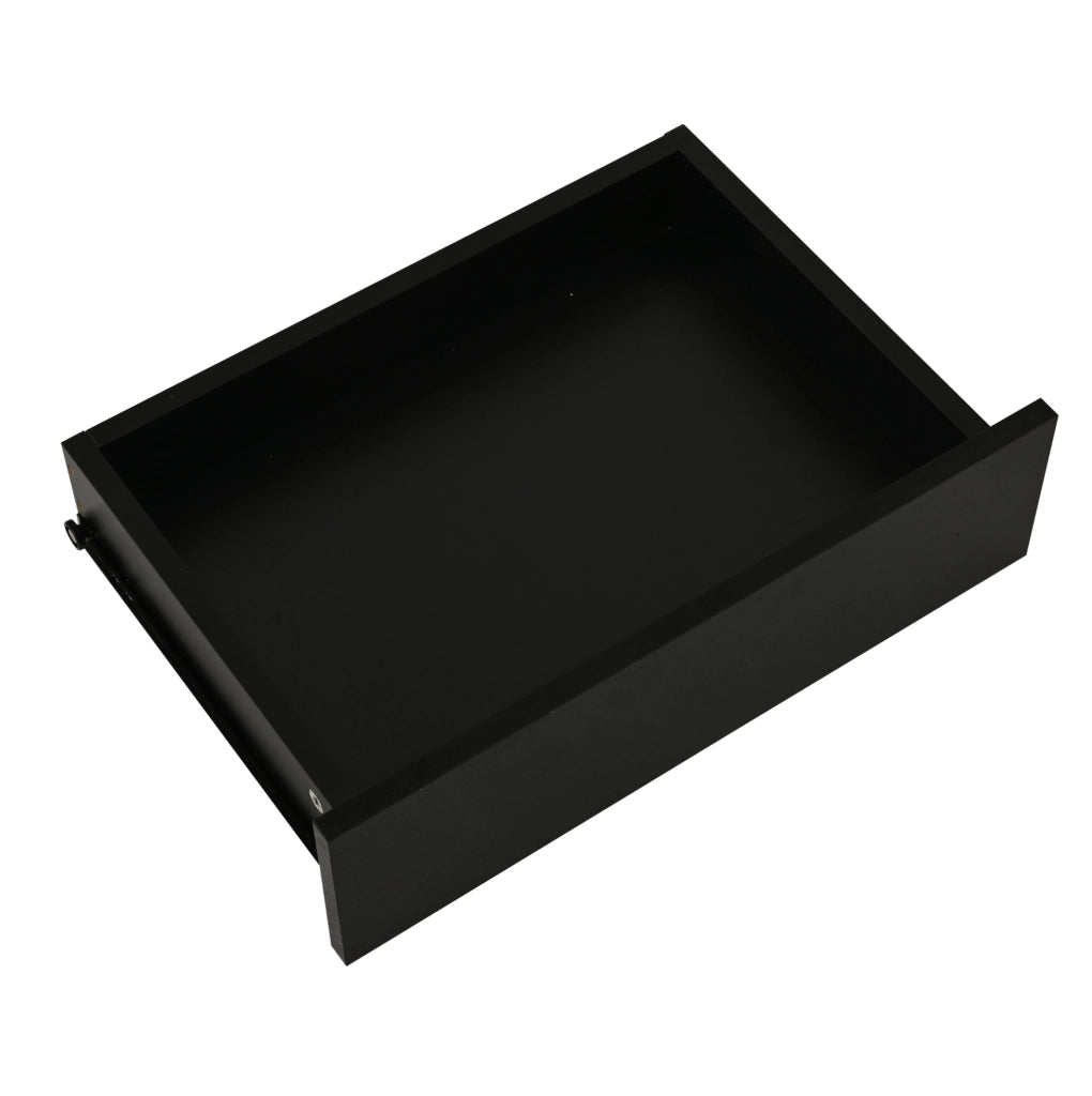 Sideboard moderno 160 cm con LED; USB; 4 cassetti e ante lucide; nero