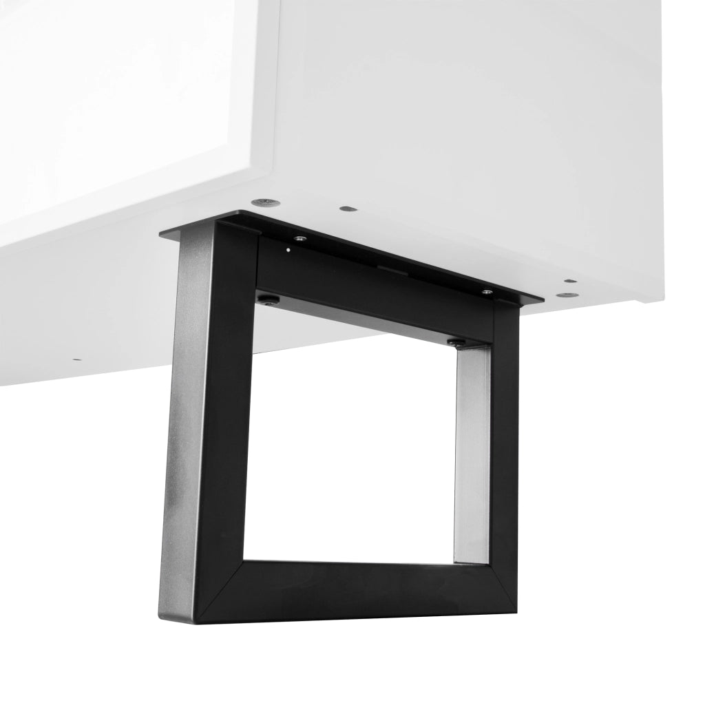 OKWISH Mobile TV con 3 Cassetti, Stile Minimalista, per Soggiorno, MDF e Pannelli di Particelle, Nero e Bianco, 170 x 35 x 47 cm