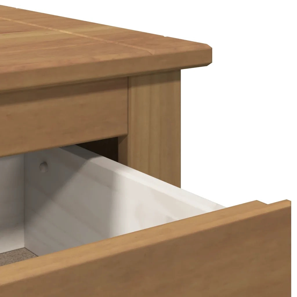 Credenza | Madia | Buffet da pranzo | Armadio da pranzo con Cassetti PANAMA 93x40x80 cm Legno Massello di Pino
