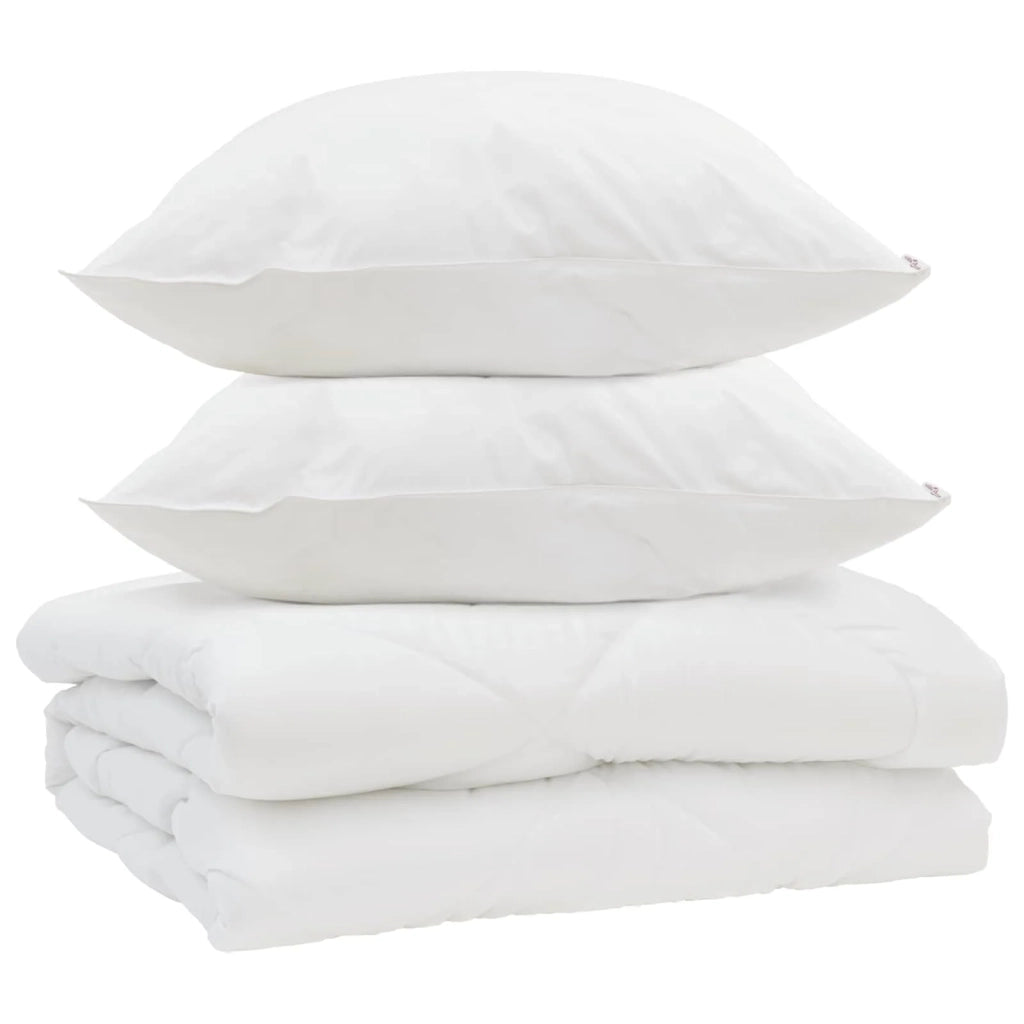 Piumone con cuscino 3 pcs Bianco Microfibra 3377353