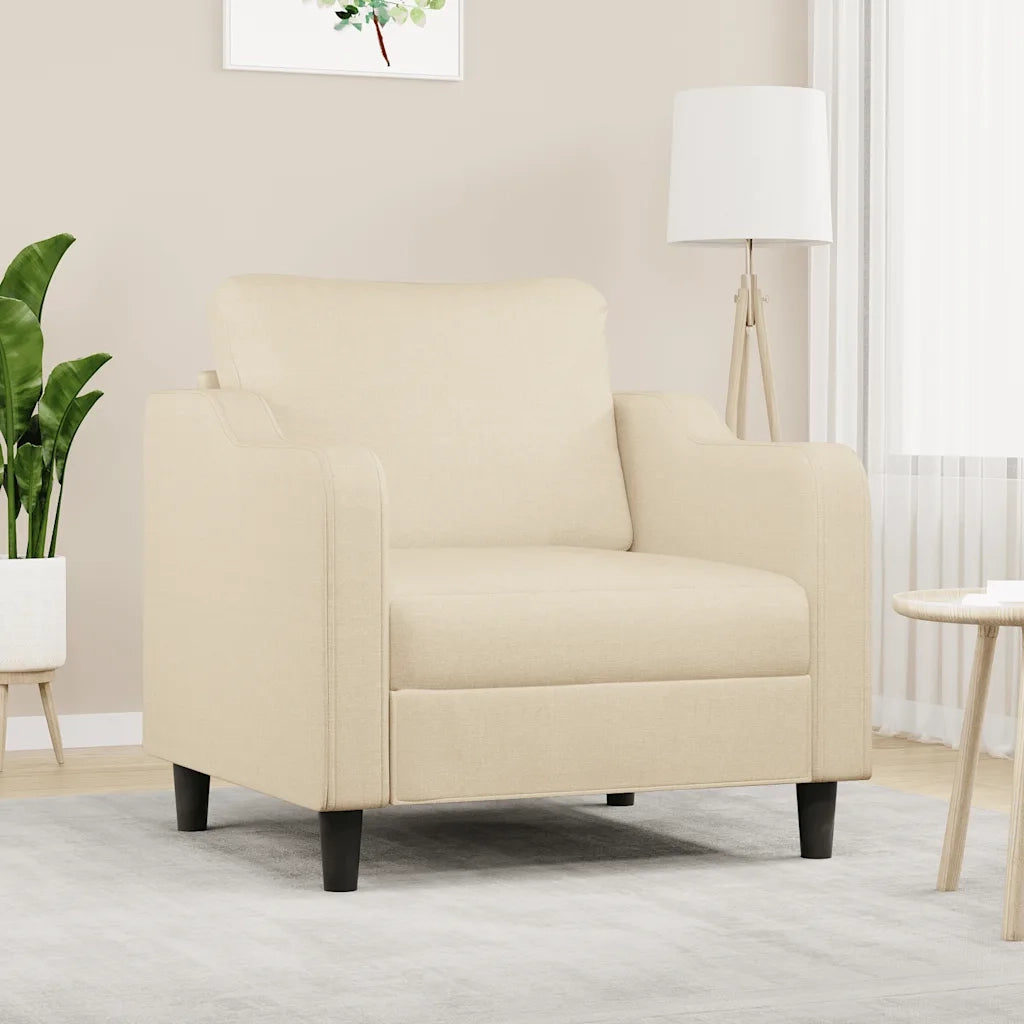 Poltrona Crema 60 cm in Tessuto 359345