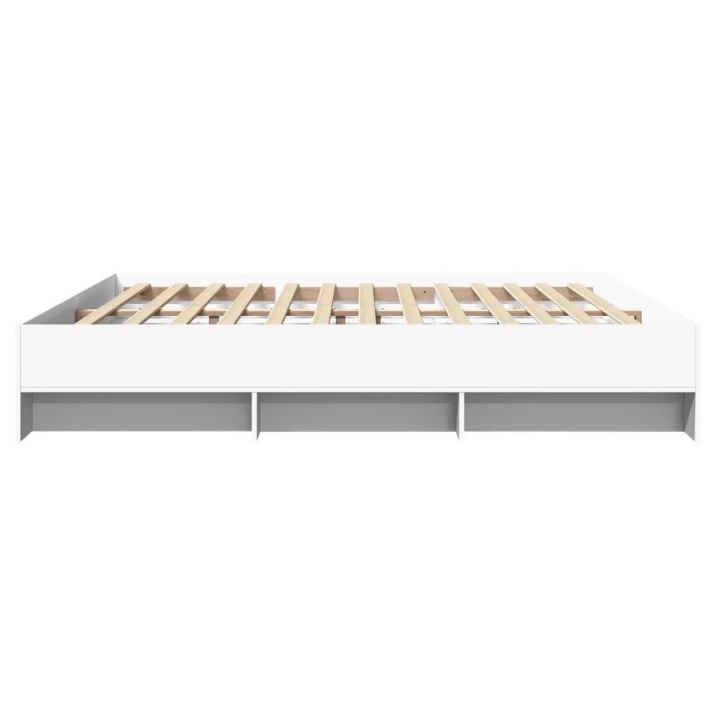 Giroletto senza Materasso-Struttura Letto Bianco 180x200 cm Legno Multistrato 702308