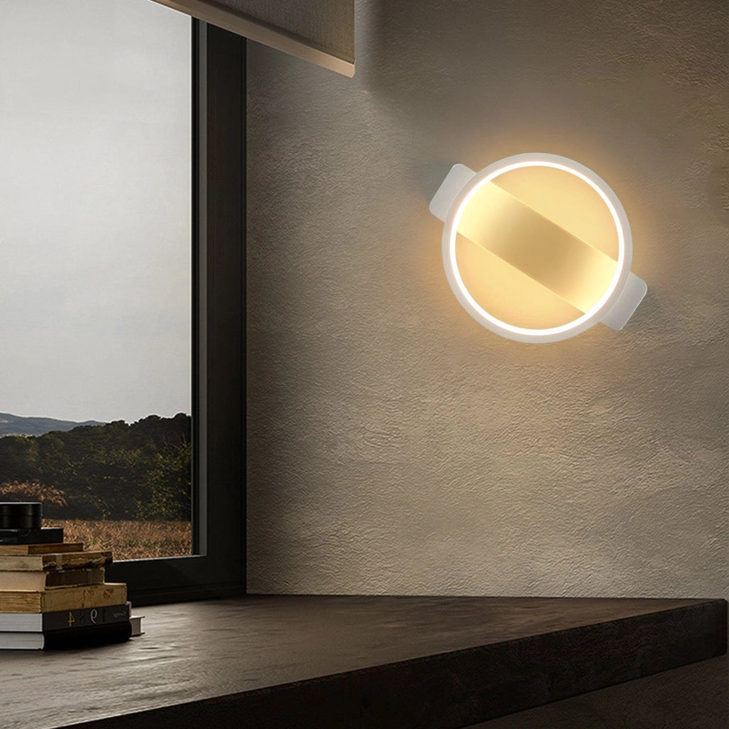ZMH Applique moderna LED 1ER 7W per interni Bianca