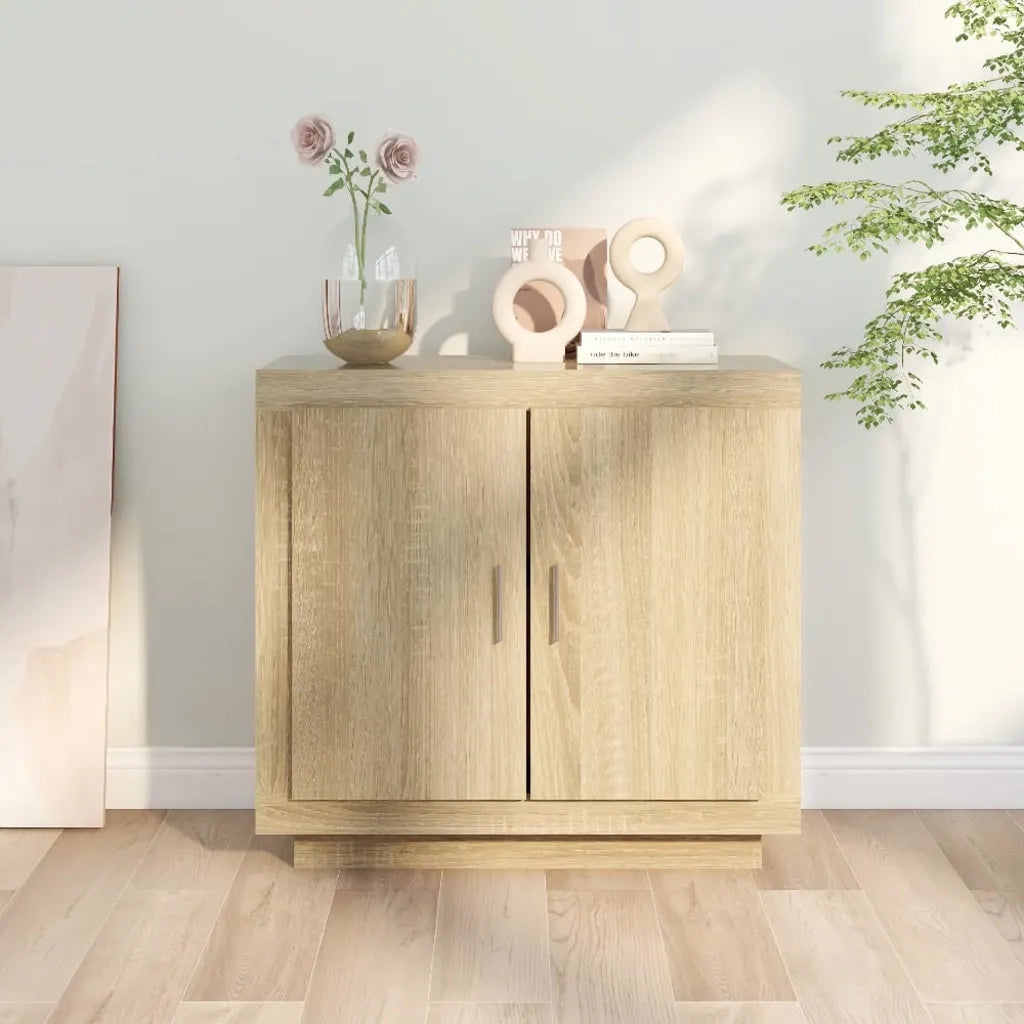 Credenza | Madia | Buffet da pranzo | Armadio da pranzo Rovere Sonoma 80x40x75 cm in Legno Compensato