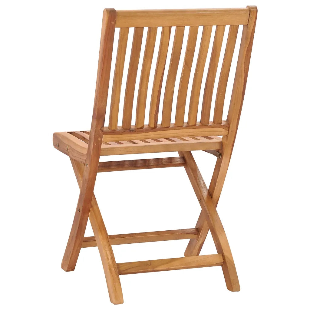 Sedie da Giardino Pieghevoli 2 pz in Legno Massello di Teak 315105