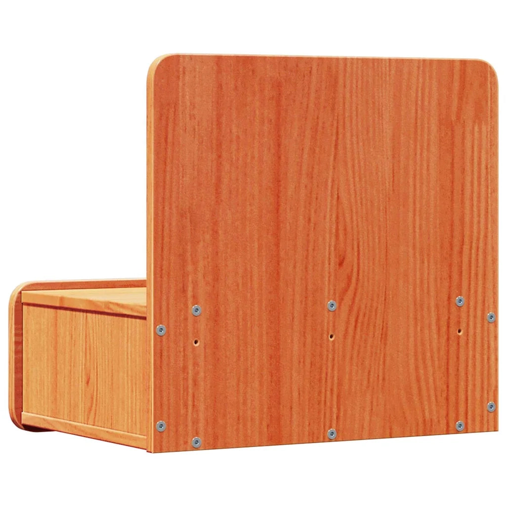Comodino | Armadio da Notte | Mobiletto da notte con cassetto Marrone cerato 44 x 32,5 x 40 cm