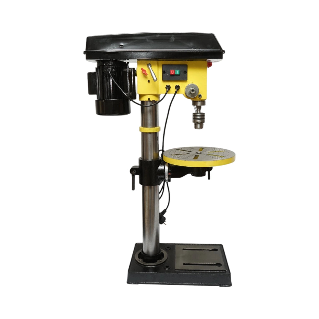 Trapano a colonna Crownman 450W, 220V, 5 velocità, 16 rapporti, 180-2770 giri/min, mandrino da 16 mm