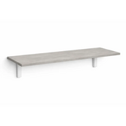Mensola da Muro da appoggio in Legno nobilitato spessore 1,8 cm in colore Cemento 80x20 cm