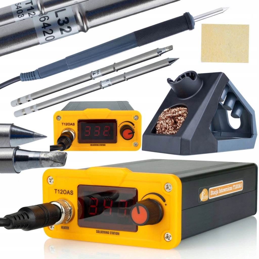 Stazione Saldante T12 Orange Akbash Standard – Riscaldamento Rapido, Controllo Preciso | 200-450°C, 75W