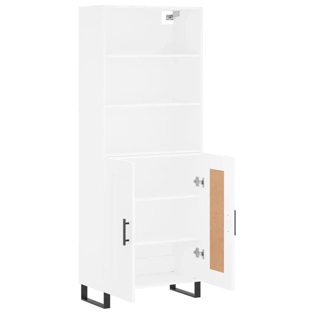 Credenza Bianca 69,5x34x180 cm in Legno Multistrato 3189981