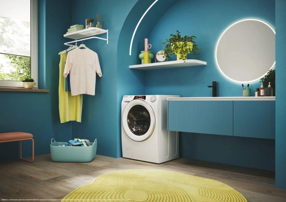 Candy RapidÓ ROW4854DWMST/1-S lavasciuga Libera installazione Caricamento frontale Bianco D