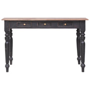 Scrivania con 3 Cassetti 117x57x75 cm Legno Massello di Mogano 283907