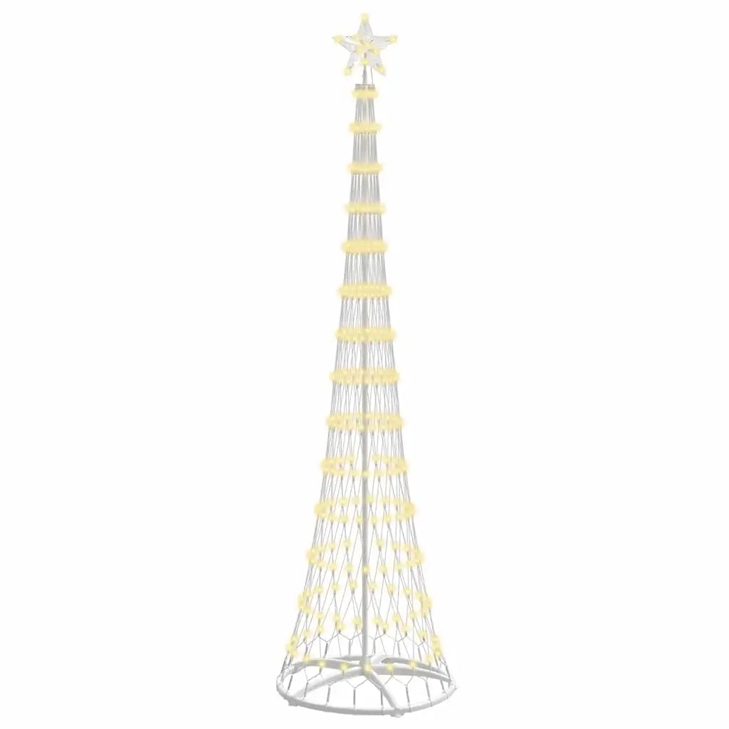 Albero di Natale LED con 290 LED Bianco caldo 250 cm Metallo 42018775