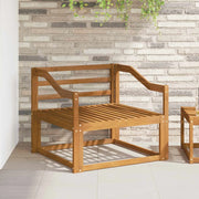 Bracciolo 2 pz Naturale 79 x 4 x 73 cm Legno di Acacia Massello 900584