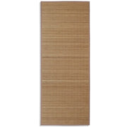 Tappeto del soggiorno | Tappeto Rettangolare in Bamb¨´ Marrone 80 x 200 cm