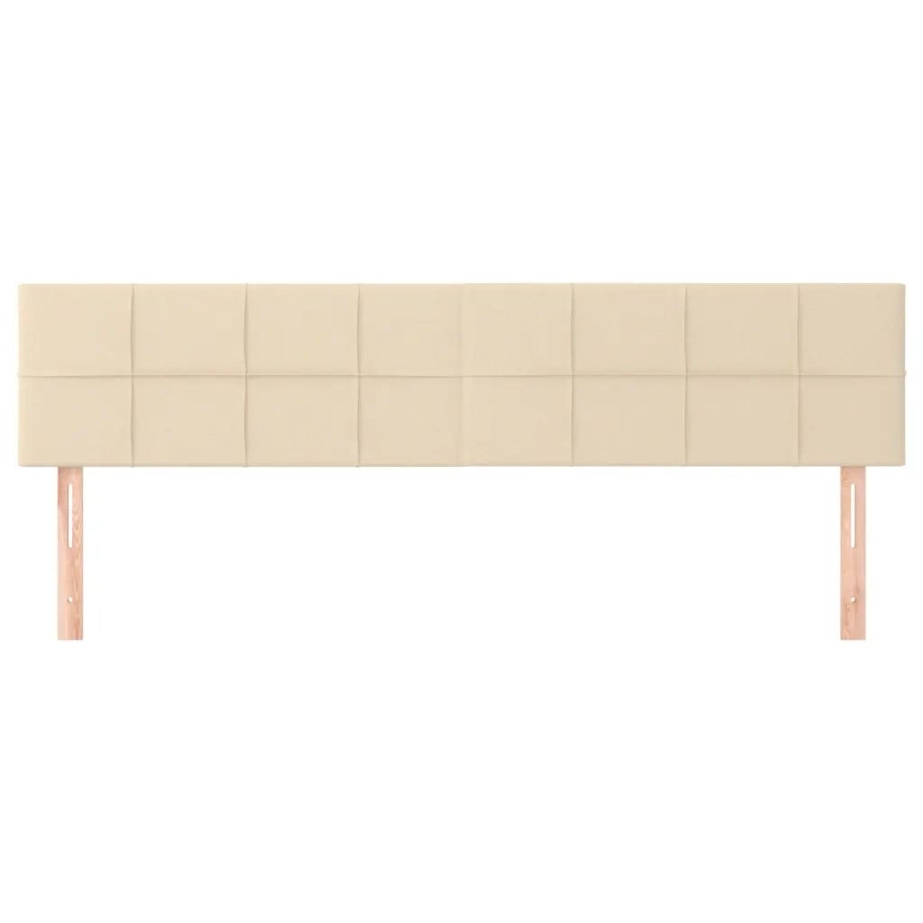 Testiera | Testata Crema 180x5x78/88 cm in Tessuto