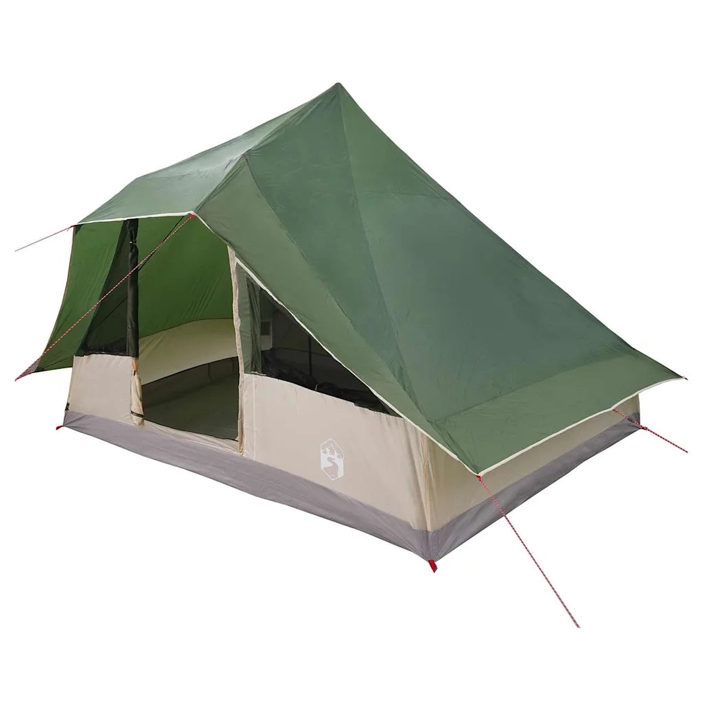 Tenda Tipi con tetto-Tenda da campeggio Verde 364 x 281 x 257 cm taffet¨¤