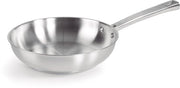 Piatto da Cucina Ø 24 CM - Multifunzionale - Ideale per la Cottura - 1 Pezzo - Nero - con Smalto Antiaderente