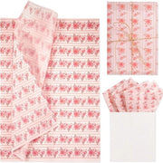 Papier per confezione decorativo - Involucro per regali - 30 pezzi, 35 x 50 cm - Motivo di fiori di rosa - Adatto per matrimoni e feste di compleanno