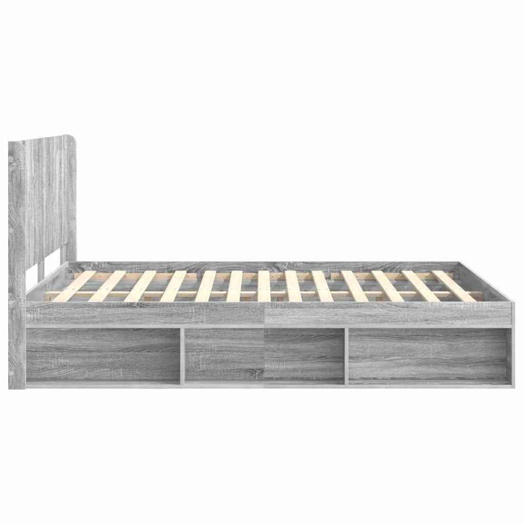 Letto da camera | Struttura del letto con stoccaggio e testata 3 pcs