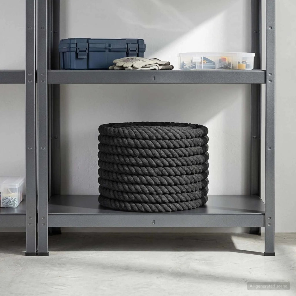 Corda di Cotone 20 mm 100 m Nero 100% Cotone 42011826