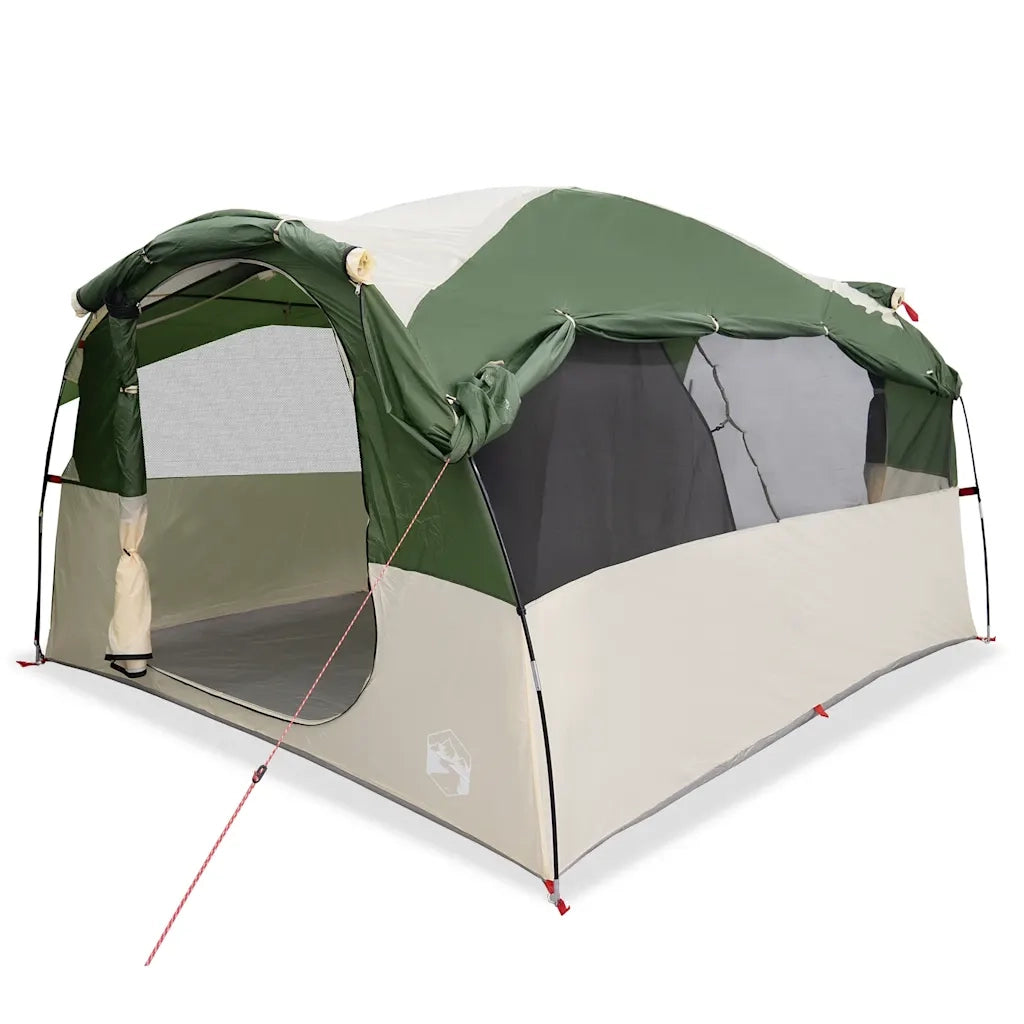 Tenda Familiare a Tunnel per 6 Persone Verde Resistente all'acqua 4009572