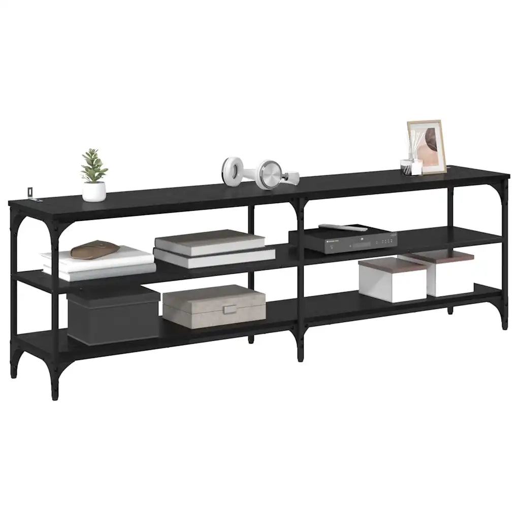 Mobile TV-Credenza per TV-Console TV Rovere Nero 160 x 30 x 50 cm