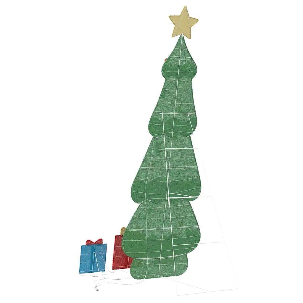 Albero di Natale Illuminato con 3 Scatole-Decorazioni natalizie Regalo 2D Bianco Caldo 643187