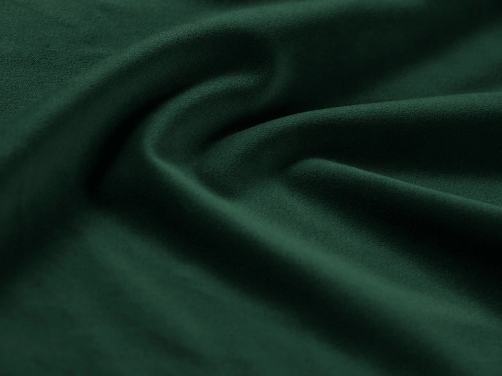 Cosmopolitan Design - Letto a cassettone con testiera "Colonel" 140x200cm in velluto verde bottiglia 