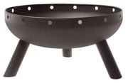 Braciere da Esterno Verdemax Ø53x29 cm Forca e Paletta Incluse in Metallo Nero