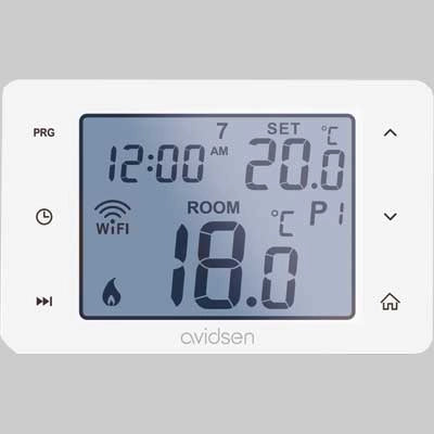 TERMOSTATO HOMEFLOW W WIFI  Programmazione settimanale     AVIDSEN