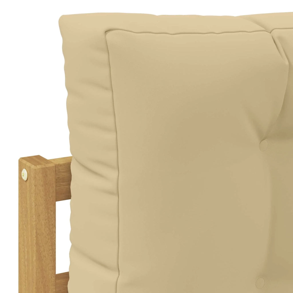 Set di divani da esterno con cuscino 9 pcs Bianco e Beige 3387047