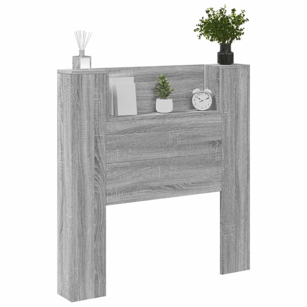Testiera | Testata Grigio Sonoma 100 x 16,5 x 103,5 cm Legno multistrato