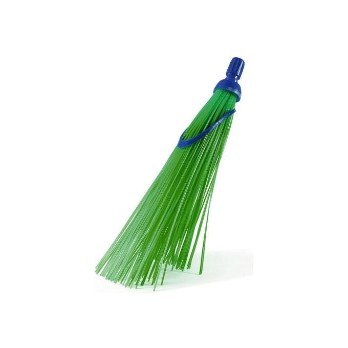 Perfetto 0001C Scopa Spazzina Senza Manico in Polipropilene per Esterni Uso Professionale colore Verde