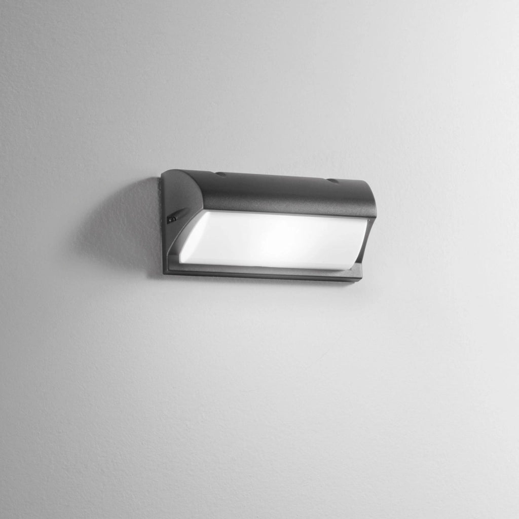 APPLIQUE BIEMISSIONE ATLANTA ANTRACITE 1 LUCE ATTACCO E27 IP54 25,5X11,5X12,5CM