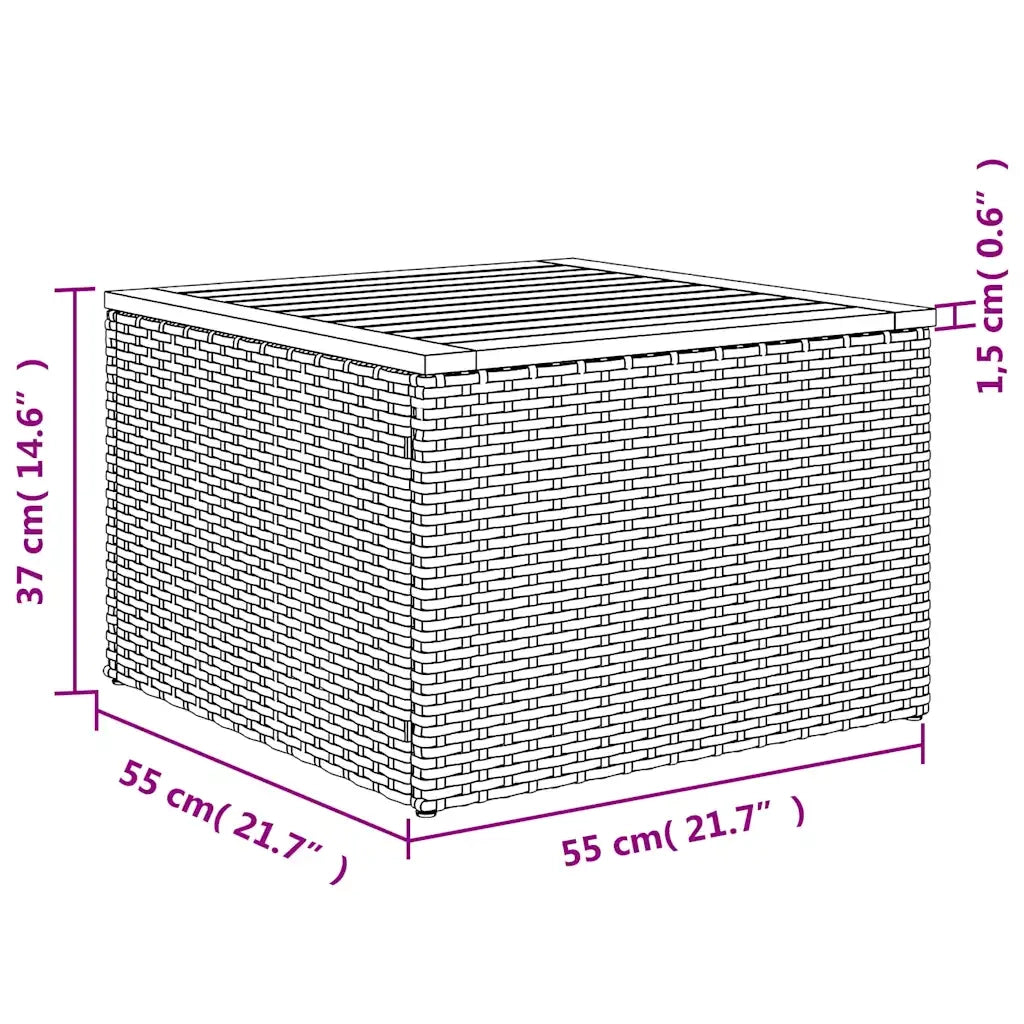 Set Divani da Giardino 5 pz con Cuscini Grigio in Polyrattan 3224444