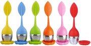 Infusore per Tè in Silicone e Acciaio Inossidabile - 6 Pezzi - Riciclabile - Facile da Pulire