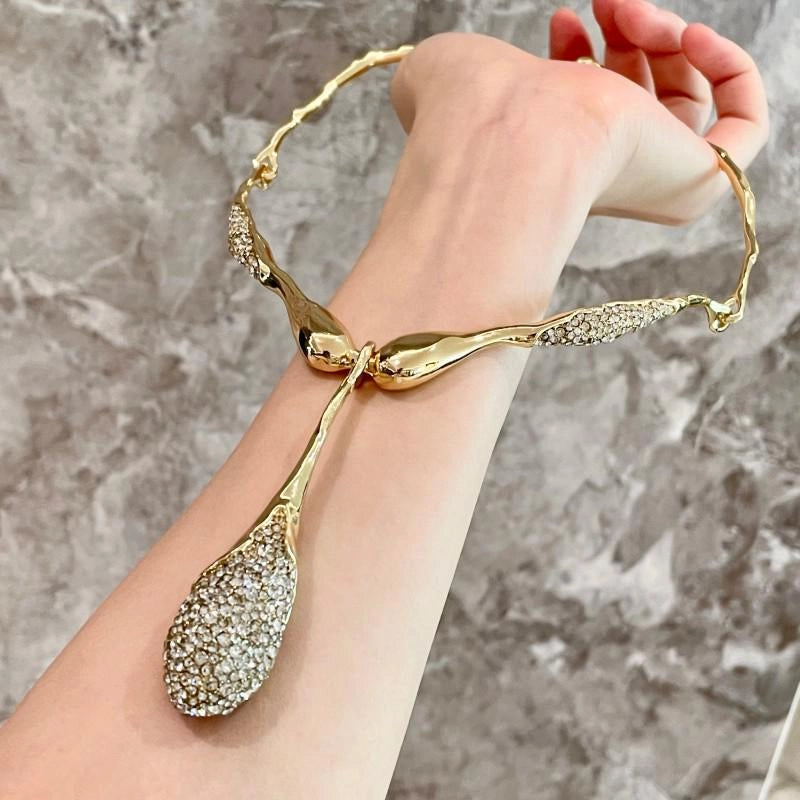 Collana con ciondolo a diamante irregolare fatto a mano, regalo di Natale o compleanno.