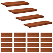 Tappeti per scale 20 pz 80 x 25 x 2 cm Marrone 3446509
