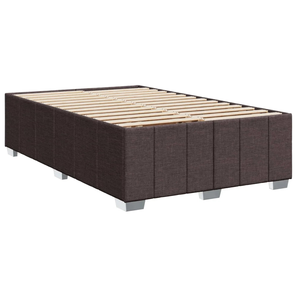 Letto box spring con materasso Marrone Scuro 120 x 200 cm 3452652