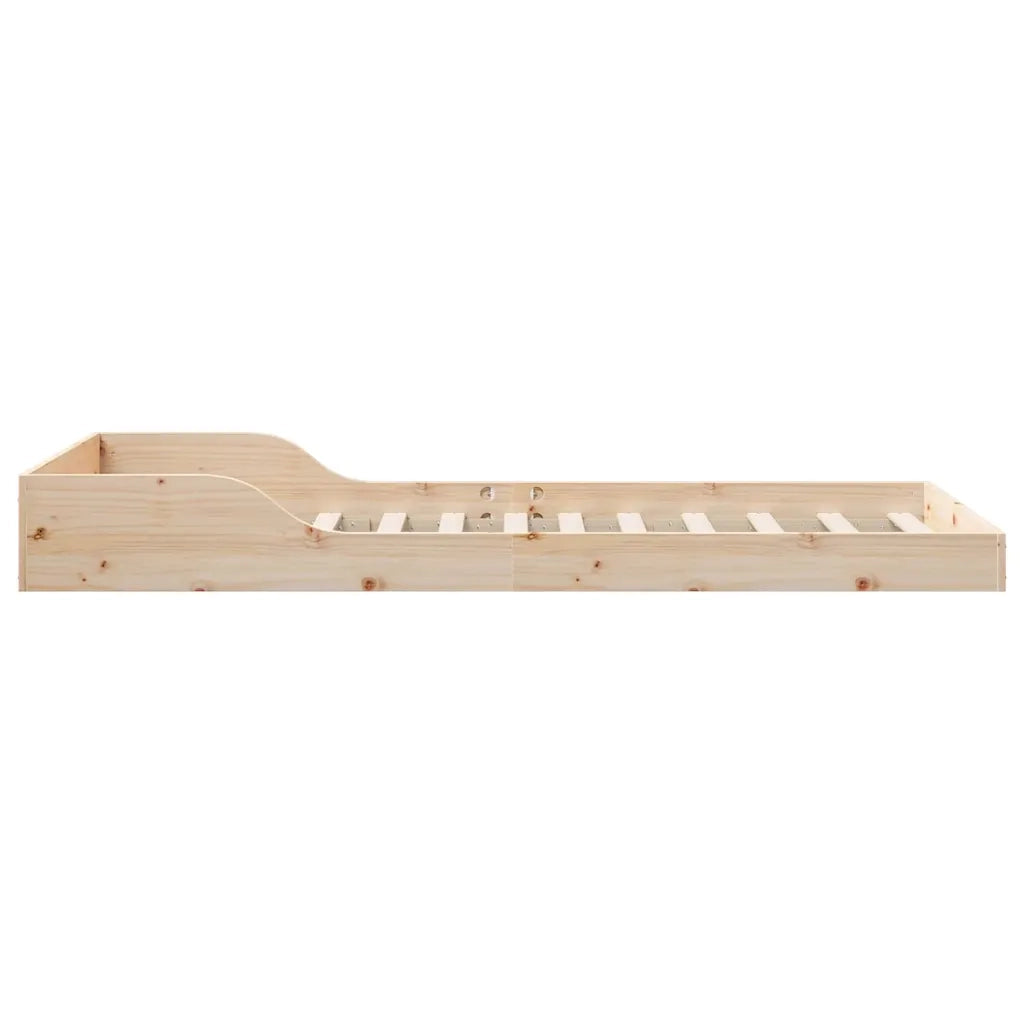 Letto singolo | Letto per adulti | Struttura del letto Naturale 80 x 220 cm Pino massello