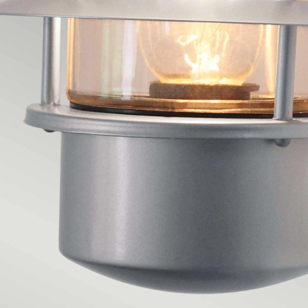Applique esterna Helsingor argento E27 IP44 Elstead
