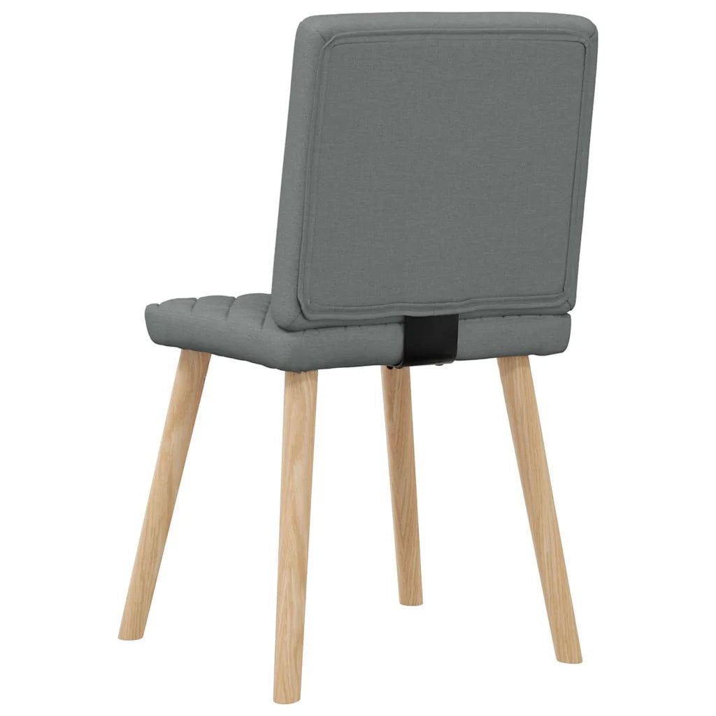 Sedie da Pranzo 4 pz | Sedie da cucina Grigio Scuro in Tessuto