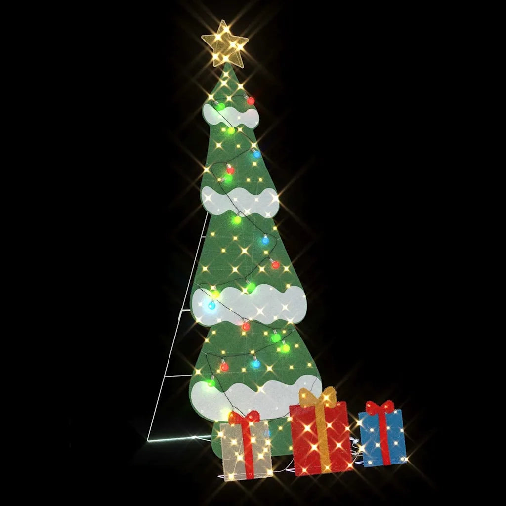 Albero di Natale Illuminato con 3 Scatole-Decorazioni natalizie Regalo 2D Bianco Caldo 643187