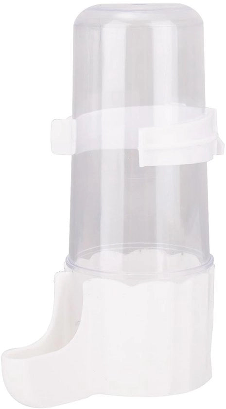 Dispensatore automatico per acqua per animali domestici - Dispensatore per uccelli - Filtro automatico per pappagalli - Translucido/Verde - 14 x 9,2 cm - Bacino per bere - Bacino per cibo per uccelli