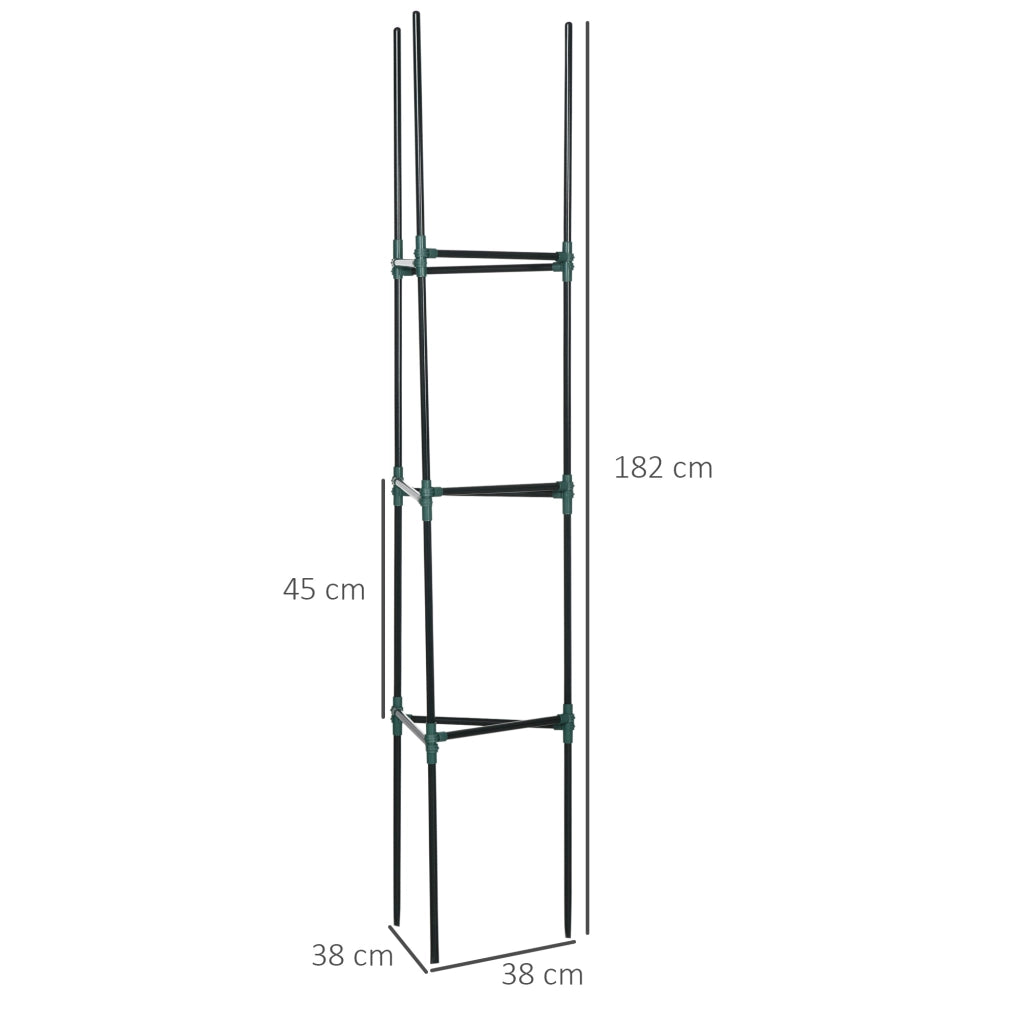 Trellis Giardino Set 3 Pezzi ¨C zephmum ¨C Verde 38x38x182 cm