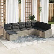 Set di divani con cuscino 9 pcs polyrattan