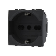 EcoPrice Presa Schuko 2P+T 10/16A 250V Style Nero SD81400