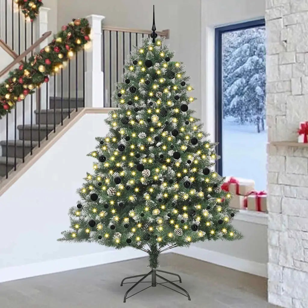 Albero di Natale artificiale con 300 LED Verde 240 cm 3395258